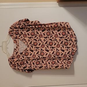 EUC Loft Outlet floral blouse